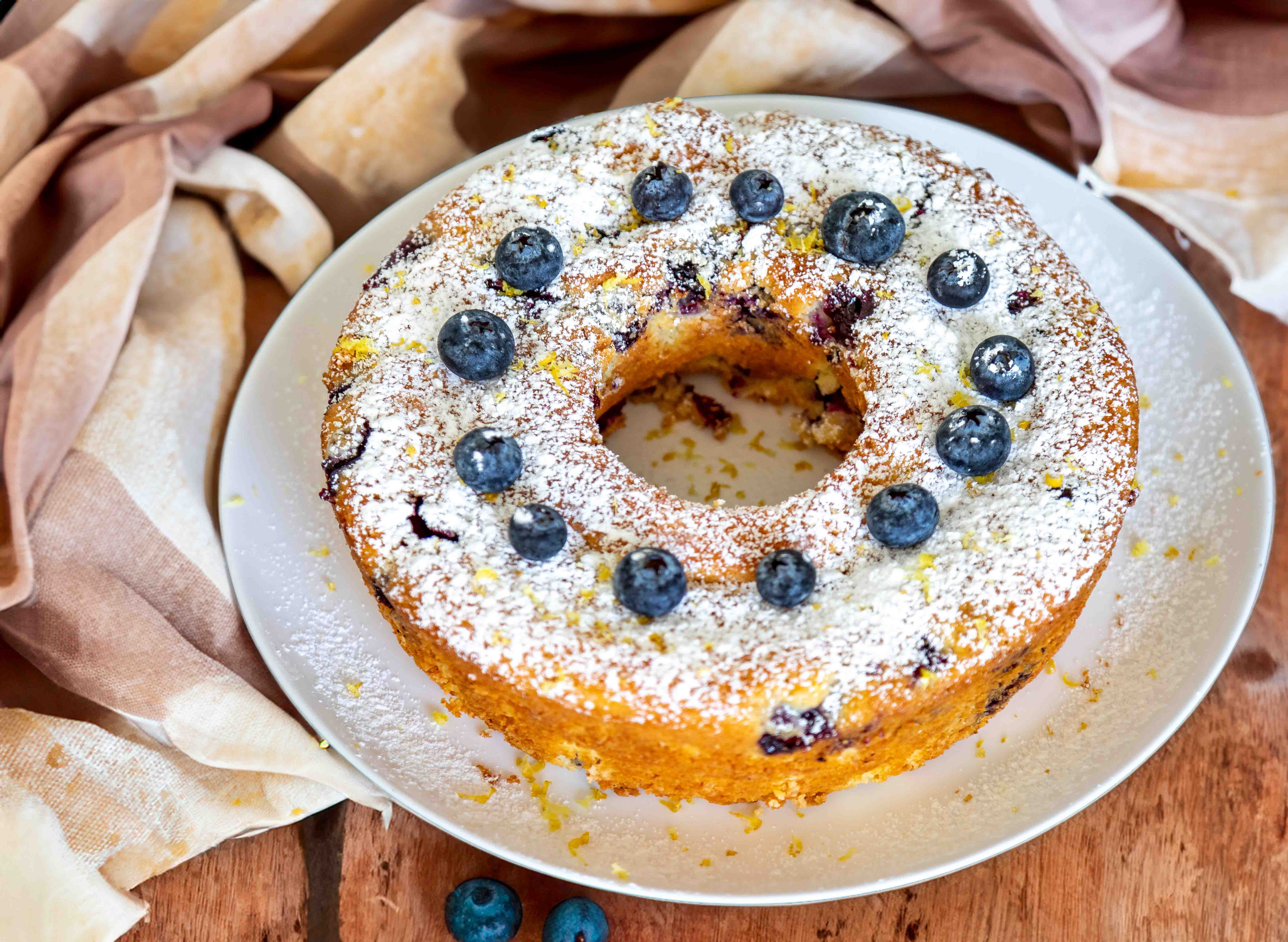 Homemade Blueberry Cake